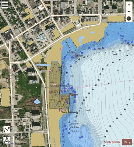 BARRIE Marine Chart - Nautical Charts App - Satellite