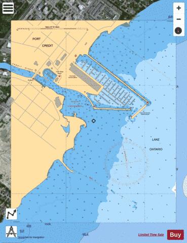 PORT CREDIT,NU Marine Chart - Nautical Charts App - Satellite