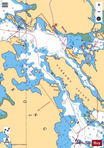 LOON ISLANDTO/À GALNA ISLAND Marine Chart - Nautical Charts App - Satellite