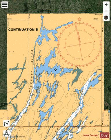 CONTINUATION B Marine Chart - Nautical Charts App - Satellite