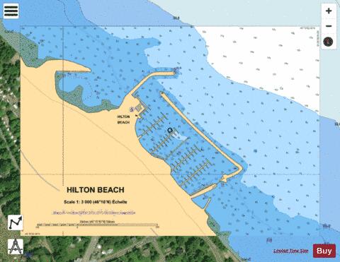 HILTON BEACH Marine Chart - Nautical Charts App - Satellite