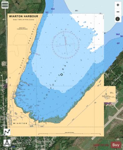 WIARTON HARBOUR Marine Chart - Nautical Charts App - Satellite