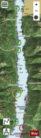 KOOTENAY LAKE RIONDEL TO KASLO Marine Chart - Nautical Charts App - Satellite