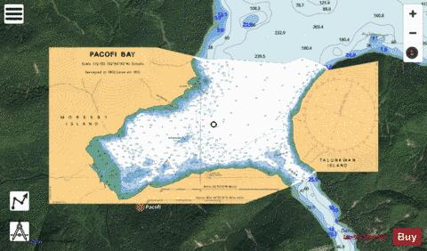 PACOFI BAY Marine Chart - Nautical Charts App - Satellite