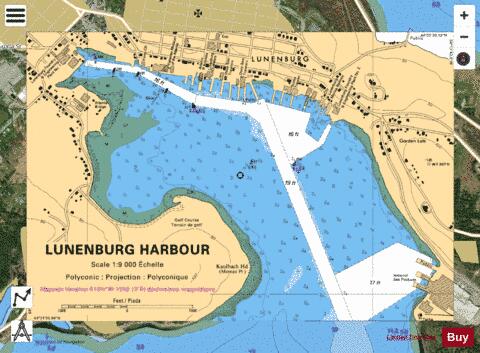 LUNENBURG HARBOUR Marine Chart - Nautical Charts App - Satellite