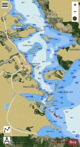 GUYSBOROUGH HARBOUR,NU Marine Chart - Nautical Charts App - Satellite