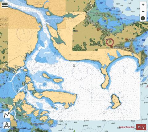 LAHAVE RIVER WEST IRONBOUND ISLAND TO/� RIVERPORT Marine Chart - Nautical Charts App - Satellite