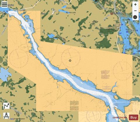 LAHAVE RIVER RIVERPORT TO/� CONQUERALL BANK Marine Chart - Nautical Charts App - Satellite