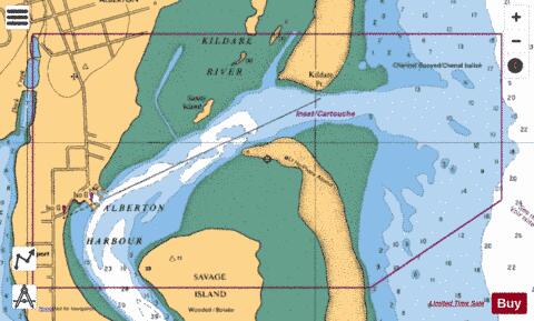 ALBERTON HARBOUR Marine Chart - Nautical Charts App - Satellite
