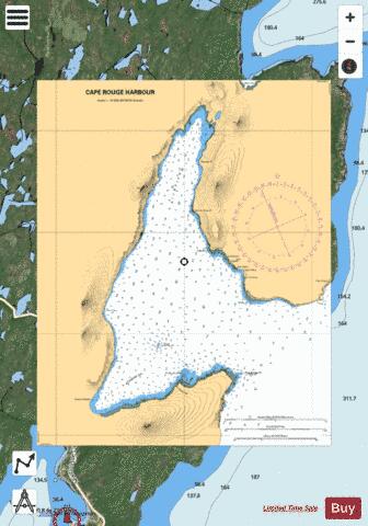 CAPE ROUGE HARBOUR,NU Marine Chart - Nautical Charts App - Satellite