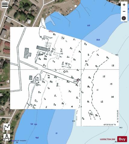 SPRING DALE WHARF/QUAI Marine Chart - Nautical Charts App - Satellite