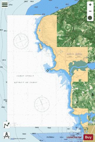LARKIN POINT TO/� CAPE ANGUILLE Marine Chart - Nautical Charts App - Satellite