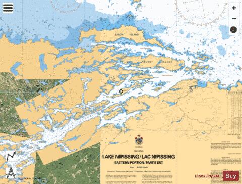 FRENCH RIVER - COMFORT ISLAND TO/� FISHERMAN'S ISLAND Marine Chart - Nautical Charts App - Satellite