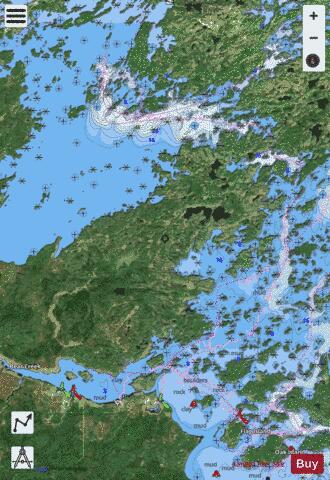 STURGEON CHANNEL TO / � BIG NARROWS ISLAND - 1 Marine Chart - Nautical Charts App - Satellite