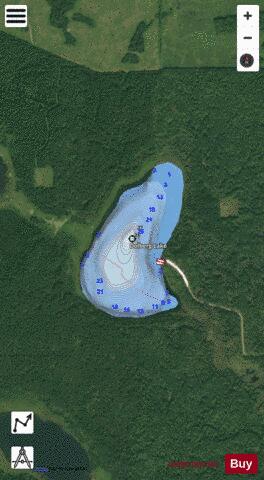 Dolberg Lake depth contour Map - i-Boating App - Satellite