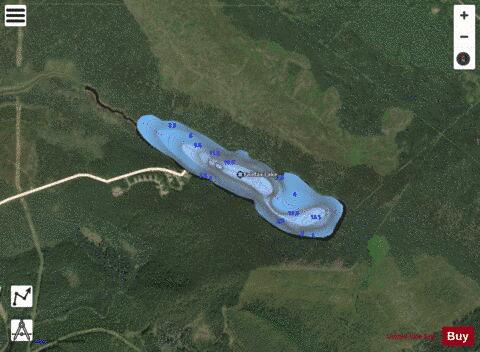 Fairfax Lake depth contour Map - i-Boating App - Satellite