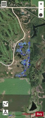 Cardiff Pond depth contour Map - i-Boating App - Satellite