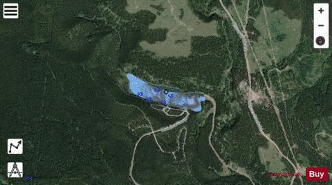 Allison (Chinook, Deadman) Reservoir depth contour Map - i-Boating App - Satellite