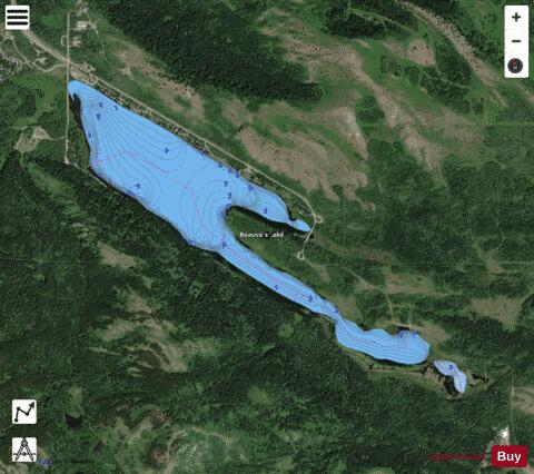 Beauvais Lake depth contour Map - i-Boating App - Satellite