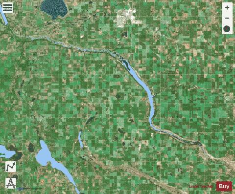 Driedmeat Lake depth contour Map - i-Boating App - Satellite