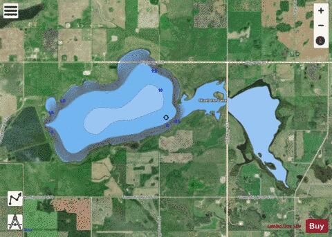 Charlotte Lake depth contour Map - i-Boating App - Satellite