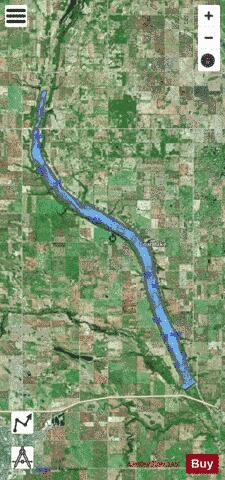 Coal Lake depth contour Map - i-Boating App - Satellite