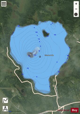 Crimson Lake depth contour Map - i-Boating App - Satellite