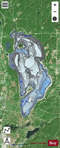 Frog Lake depth contour Map - i-Boating App - Satellite
