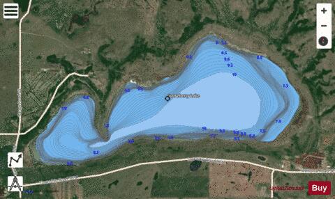 Gooseberry Lake depth contour Map - i-Boating App - Satellite
