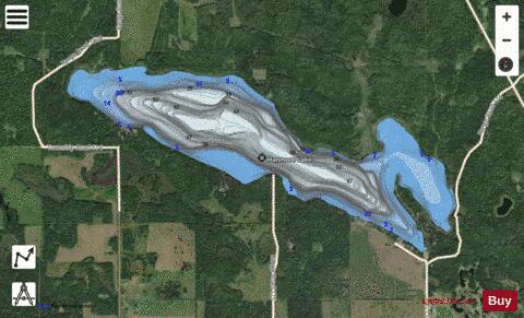 Hanmore Lake depth contour Map - i-Boating App - Satellite