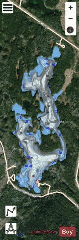 Jarvis Lake depth contour Map - i-Boating App - Satellite