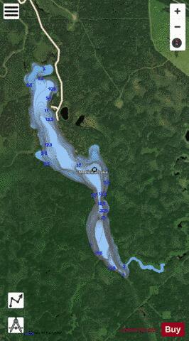 Medicine Lake depth contour Map - i-Boating App - Satellite