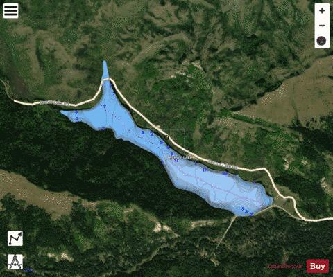 Reesor lake depth contour Map - i-Boating App - Satellite