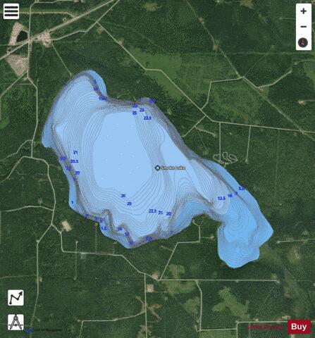 Smoke Lake depth contour Map - i-Boating App - Satellite