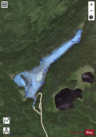 Socomy Mobil Lake depth contour Map - i-Boating App - Satellite