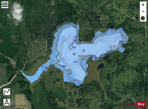 Steele Lake depth contour Map - i-Boating App - Satellite