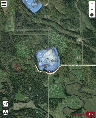 Strubel Lake depth contour Map - i-Boating App - Satellite