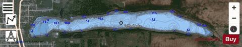 Telford Lake depth contour Map - i-Boating App - Satellite
