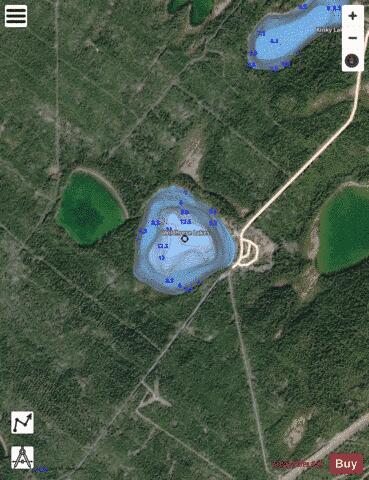 Wildhorse Lakes depth contour Map - i-Boating App - Satellite