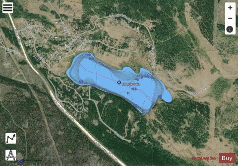 103 Mile Lake depth contour Map - i-Boating App - Satellite