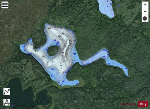 Lho Lakes, North depth contour Map - i-Boating App - Satellite