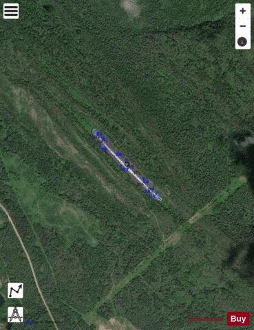 Sukunka Lake depth contour Map - i-Boating App - Satellite
