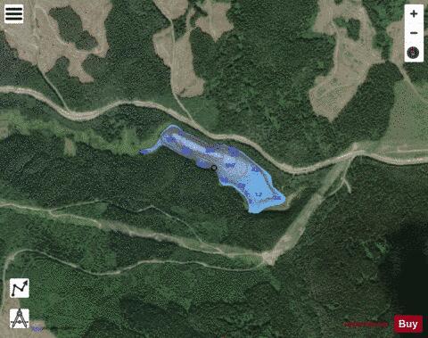 Robinson Lakes depth contour Map - i-Boating App - Satellite