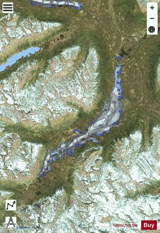 Tatlatui Lake depth contour Map - i-Boating App - Satellite