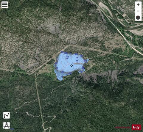 Wolfe Lake depth contour Map - i-Boating App - Satellite