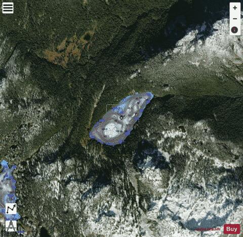 Fowl Creek Lake No. 3 depth contour Map - i-Boating App - Satellite