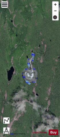 Jane Lake depth contour Map - i-Boating App - Satellite