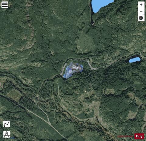 Burnt Out Lake depth contour Map - i-Boating App - Satellite