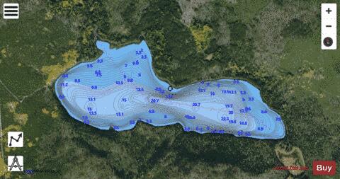 Fir Lake depth contour Map - i-Boating App - Satellite