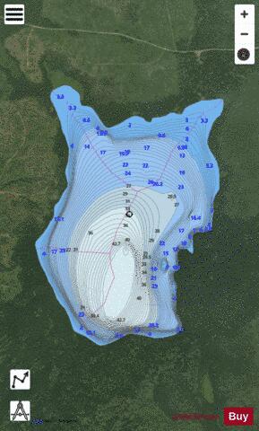Woodcock Lake depth contour Map - i-Boating App - Satellite